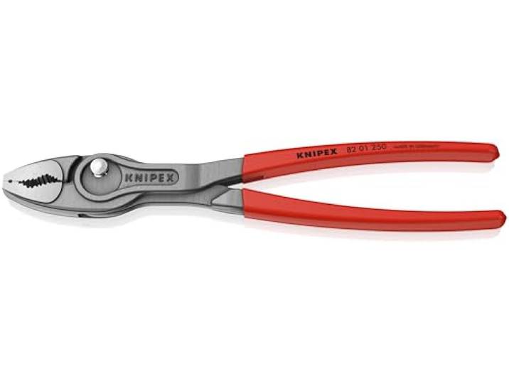 KNIPEX TwinGrip PINCE DE PRÉHENSION FRONTALE ET LATÉRALE gaines PVC anti-dérapantes 250 mm\, 82 01 250