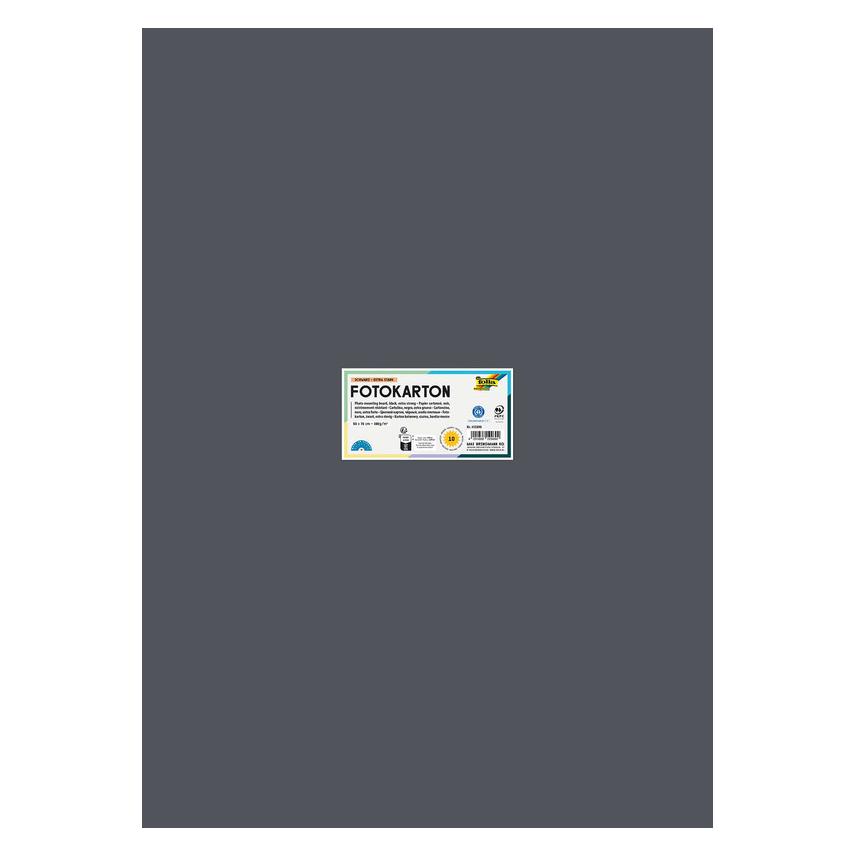 Folia Fotokarton 50x70cm anthrazit (300 g/m², 1x) (6188E)