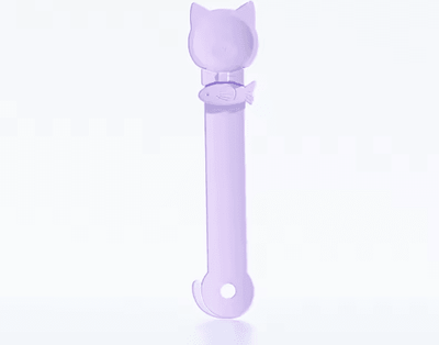 Inspire Picks Cat Treat Squeeze Spoon Mess Free Snack Feeder For Cats And Kittens purple