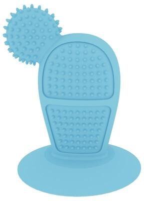 United Cactus Dog Chew Toy With Suction Cup Dental Molar Stick For Teeth Cleaning & Teething Relief light Sky Blue