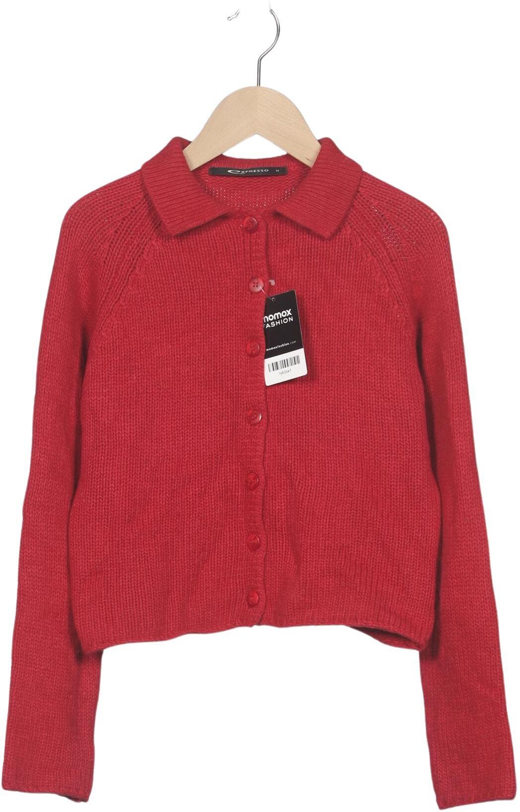 Expresso Damen Strickjacke, Rot, Gr. M, Angorawolle / Synthetik - Second Hand