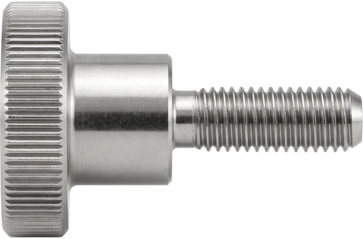 DIN 464 Rändelschraube hohe Form VG M10x25 Stahl galvanisch verzinkt ; Industrial Quality Supplies (004645100100025)
