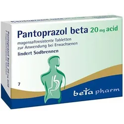 Pantoprazol Beta 20 mg Acid Magensaftres.tabletten 7 ST