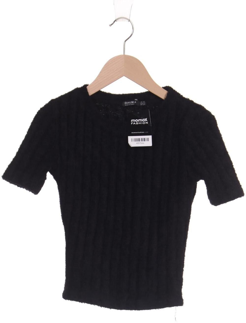 bershka Damen Pullover, Schwarz, Gr. XS, Synthetik - Second Hand