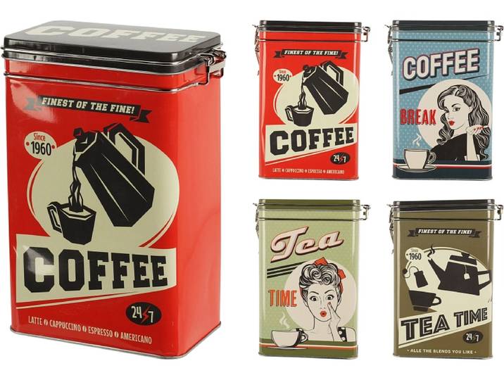 Konservierungsdose COFFEE mehrfarbig