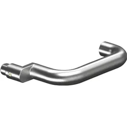Ogro, Türgriff + Türgarnitur, Profiltürdrückerlochteil 8100A AL Aluminium F1 8 mm gekröpft (Türgriff)