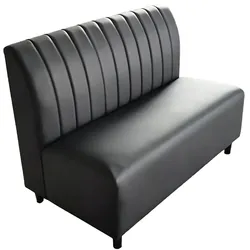 【A28-91 】360Home Gastro Sitzbank Dinerbank Sofa Gastronomiemöbel Cafe Bar Restaurants Hotel Einrichtung Stuhl 120*65*85cm Schwarz