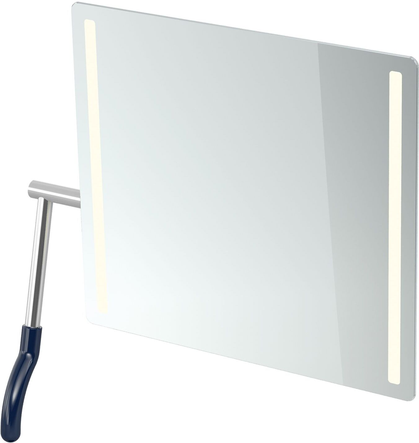 HEWI Serie 802 LifeSystem LED-Kippspiegel, Hebel links