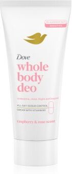 Dove Whole Body Deo Raspberry & Rose desodorizante cremoso para corpo 75 ml. Whole Body Deo Raspberry & Rose
