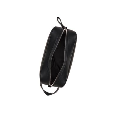 Beautycase MARC O'POLO "aus einer Lederalternative aus recyceltem Polyester", Herren, Gr. B/H/T: 12cm x 23cm x 8cm, schwarz, Polyester, unifarben, Taschen