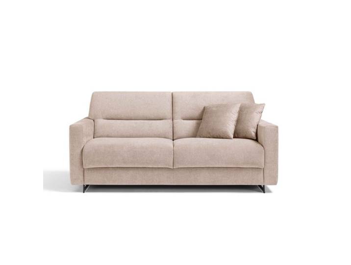 Dixx Divani Oslo Schlafsofa mit abnehmbarem Bezug - bei 30°C waschbar - Gemini 020 natur Komfortabel und praktisch, ideal für Gäste, mit Matratze, alle Bezüge abnehmbar, in zeitlosem Design Schlaffunktion Zeitlos