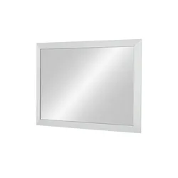Wohnwert Spiegel 96 x 67 cm Intro , silber , Glas,Aluminium,Holzwerkstoff , Maße (cm): B: 96 H: 67 T: 5.0