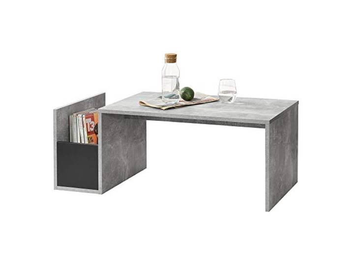 [en.casa] Couchtisch Bollnäs mit Ablagefach 90 x 45 x 35 Wohnzimmertisch Sofatisch Betonoptik