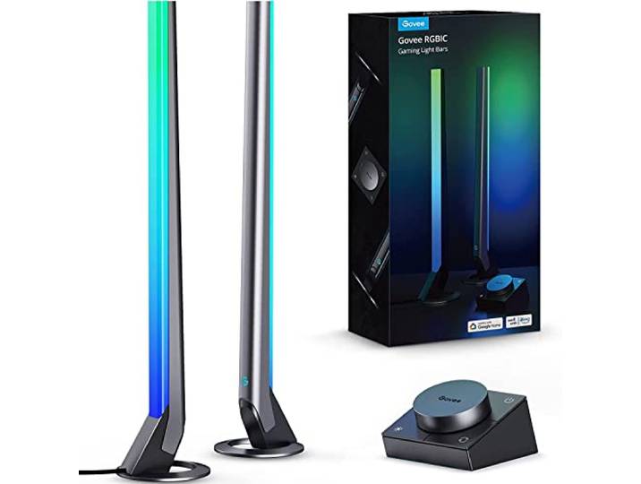 Govee RGBIC LED Gaming Lightbar mit Desktop-Controller, Wi-Fi LED Lightbar 42cm Lightbar für TV, PC und Monitor, kompatibel mit Alexa und Google Assistant, App-Steuerung, Musiksync