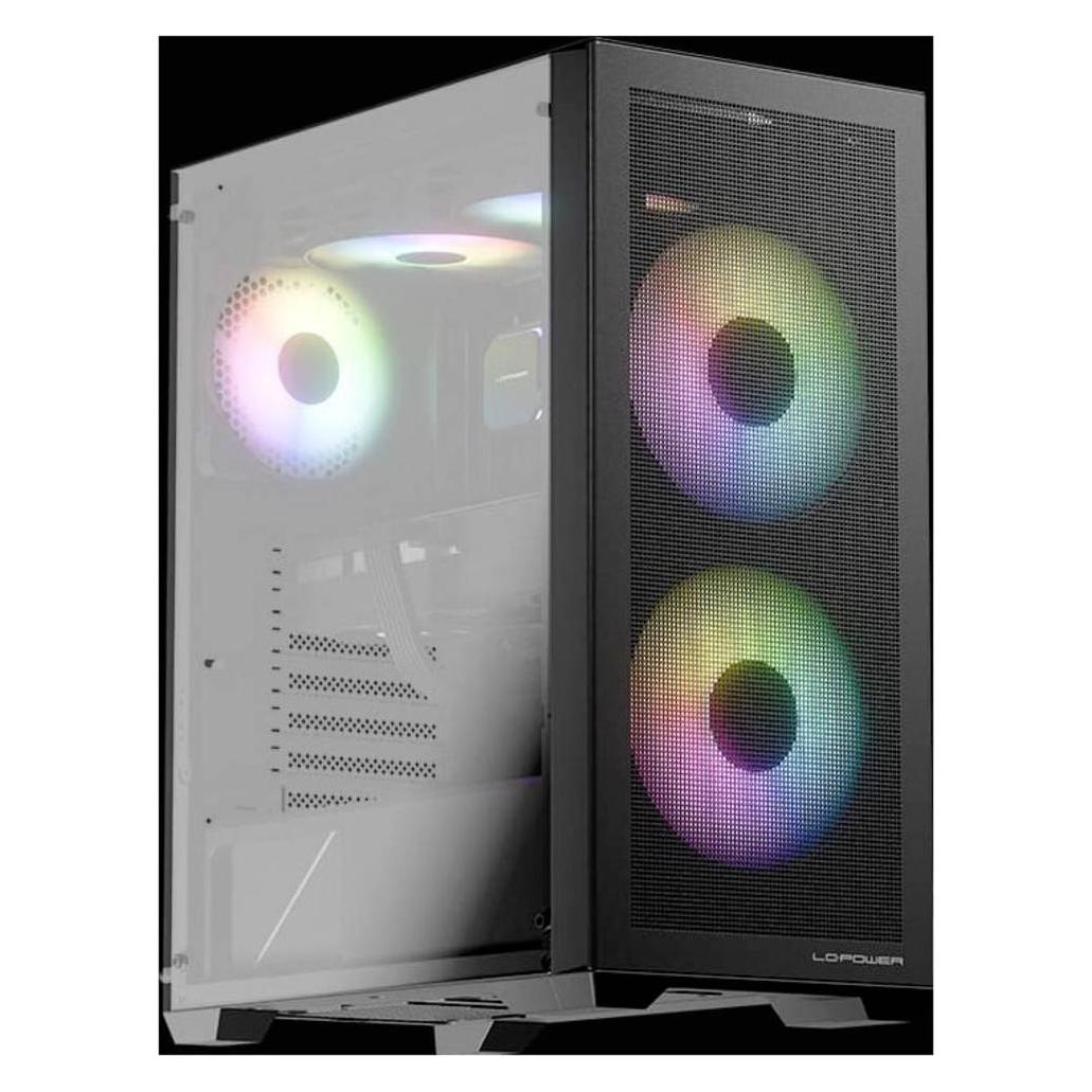 LC-Power Geh?use Micro-ATX 717B black USB3.2/Audio,o.Netzteil (ATX, mATX, Mini-ITX) (LC-717B-ON)
