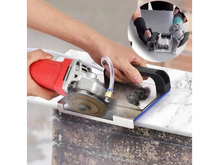 Support pour meuleuse d'angle pour carrelage 45 ° Coupe de chanfreinage, support de coupe spécial. Support fixe pour meuleuse d'angle. Meuleuse d'angle pour chanfreiner les carreaux.
