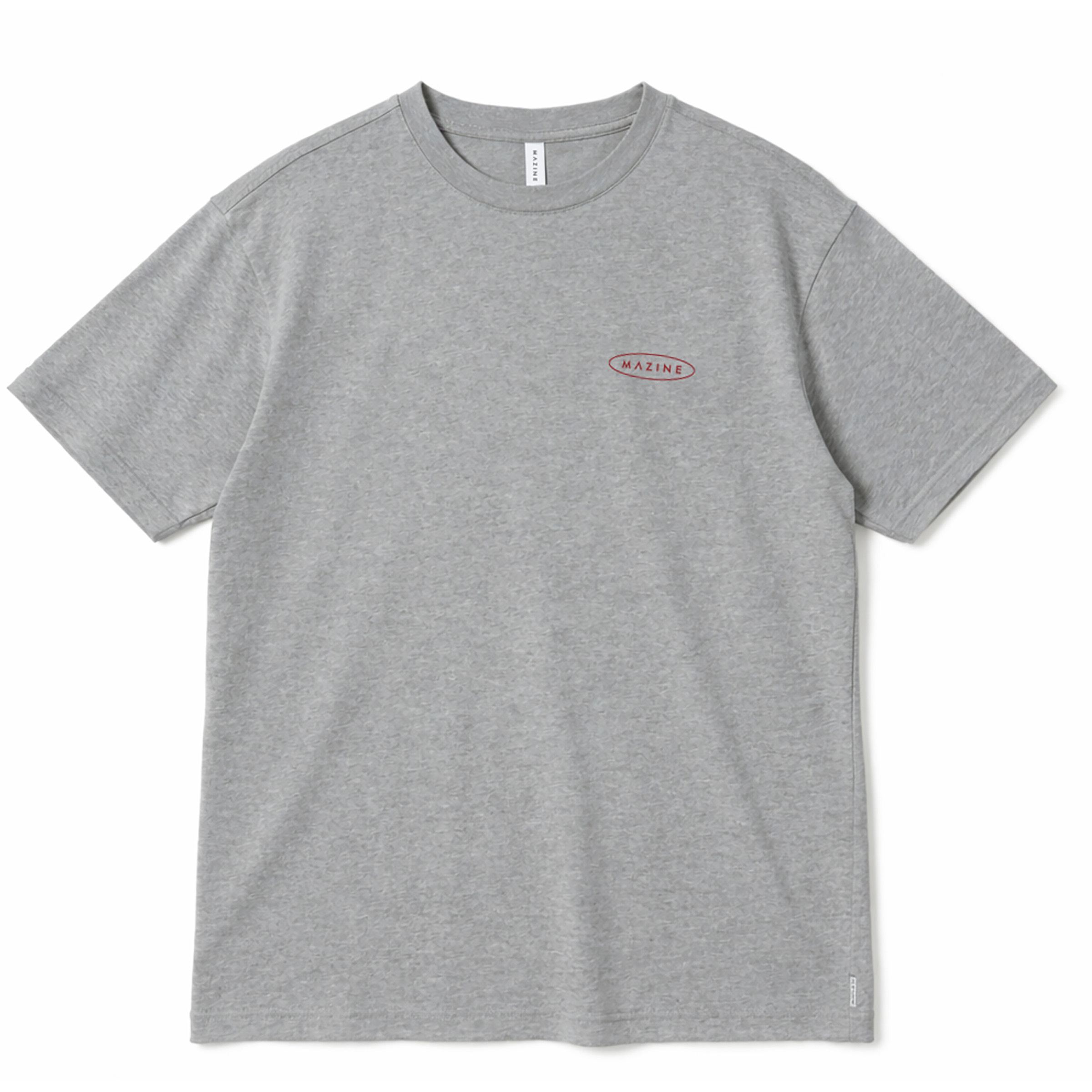 Mazine Back Print Theme Herren T-Shirts grau Größe S Lifestyle Hautfreundlich