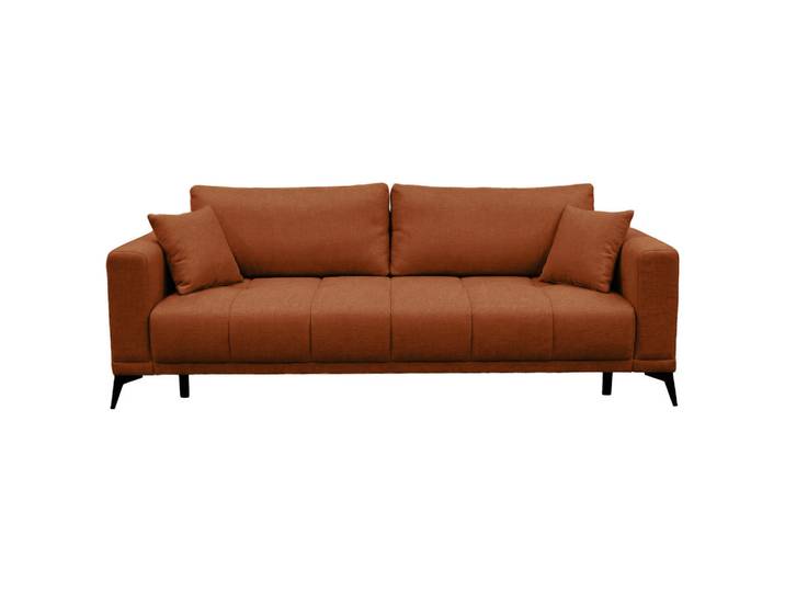 Mid.you Schlafsofa Grande, Rot, Metall, 3-Sitzer, 238x83x98 cm, Liegefunktion, Wohnzimmer, Sofas & Couches, Schlafsofas, Schlafsofas mit Bettkasten