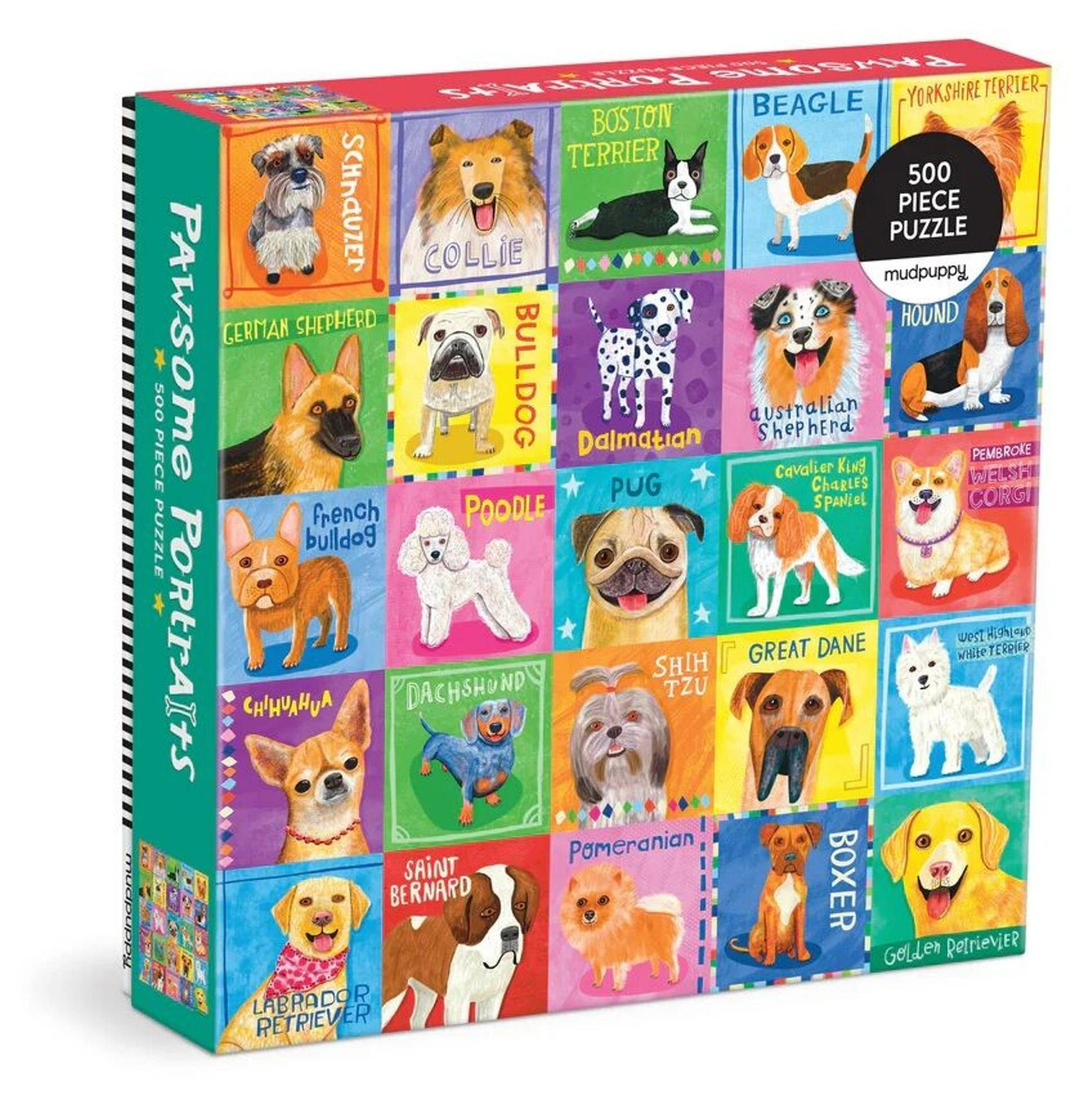 Pawsome Portraits Puzzel van 500 stukjes met familiefoto's van dieren