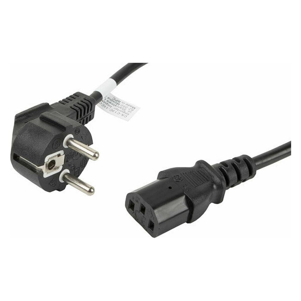 Lanberg CA-C13C-11CC-0018-BK Stromkabel Schwarz 1 8 m C13-Koppler CEE7/7 (1.80 m) (CA-C13C-11CC-0018-BK)