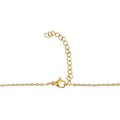 Kette ohne Anhänger ADELIA´S "Halskette mit Anhänger – aus Edelstahl", gold, Halsketten, Damen, 50cm, Edelstahl, Zum Verschenken – passend für viele Anlässe