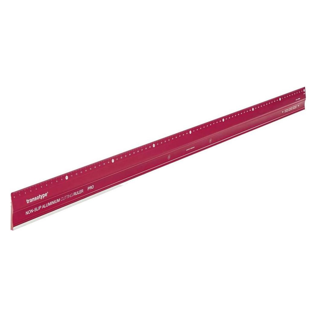 Transotype Aluminium-Schneidelineal PRO rutschfest 80 cm (17808006)