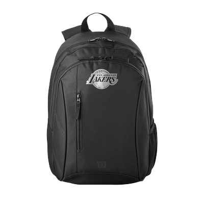 Rucksack WILSON "NBA TEAM BACKPACK", schwarz, Rucksäcke, Polyester, Rucksack, mit LA Los Angeles Lakers Logo