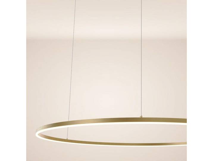 s.luce Led-Hängelampe Gold Ø 150cm, Goldfarben, Metall, Rund, LED integrated, 1.3x3.3x150 cm, Lampen & Leuchten, Innenbeleuchtung, Hängeleuchten, Pendelleuchten