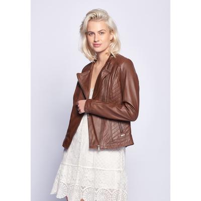 Lederjacke MAZE "Sally", Damen, Gr. XXL, braun, Obermaterial: 100% Lammleder. Futter: 100% Polyester, Jacken