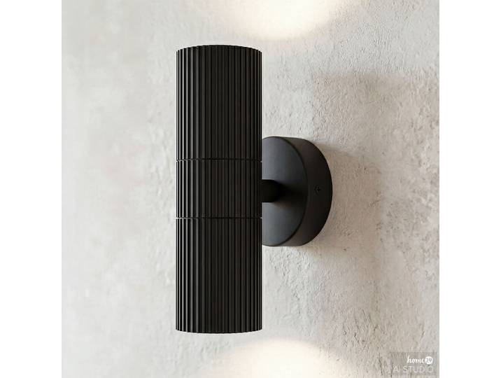Applique murale 6 x 20 x 11cm Noir/Noir