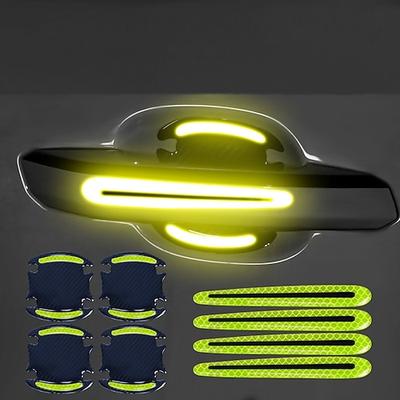 8 stücke aufkleber band öffnen aufkleber autotür auto reflektierende 3d universal auto zubehör streifen sicherheit
