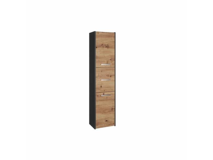ibonto Hochschrank Platzsparender Badezimmerschrank Aufbewahrungsmöbel Bad & Küche