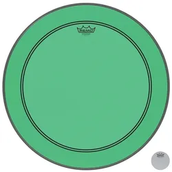 Remo Colortone Powerstroke 3 Clear P3-1324-CT-GN 24" Green Bass Drum - Bass-Drum-Fell