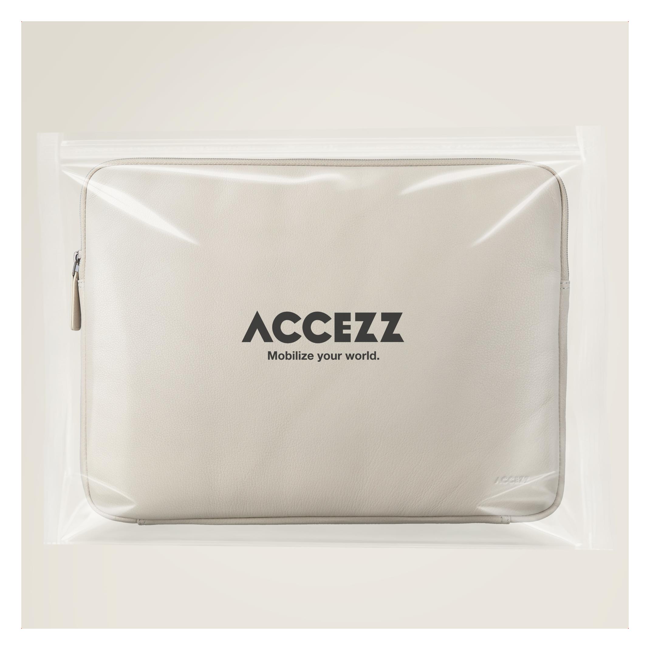 Accezz Leder-Laptoptasche mit Reissverschluss (16", Universal) (SH00089431)
