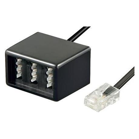 Tecline Adapterkabel RJ45 Stecker (8P4C) an TAE NFF Buchse (41003065)