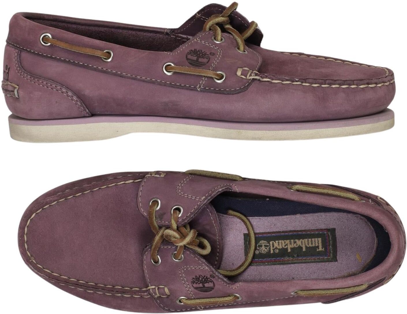 Timberland Damen Halbschuh, Lila, Gr. EU 36, Leder - Second Hand