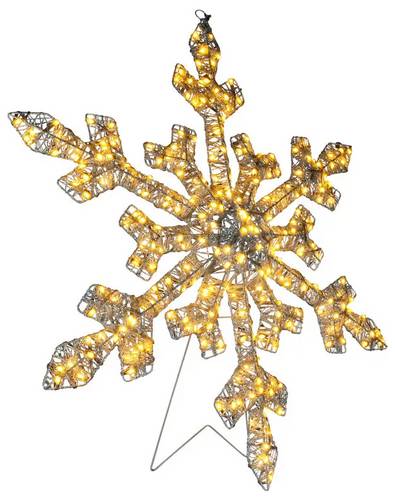 Konstsmide 4414-803 Weihnachtsdeko, sonstige Schneeflocke Bernstein LED Weiß dimmbar