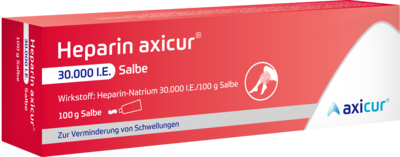 axicorp Pharma GmbH HEPARIN AXICUR 30.000 I.E. Salbe 100 g 14052259