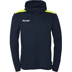 Kempa Emotion 27 Trainingsjacke mit Kapuze Kinder marine/fluo gelb 140