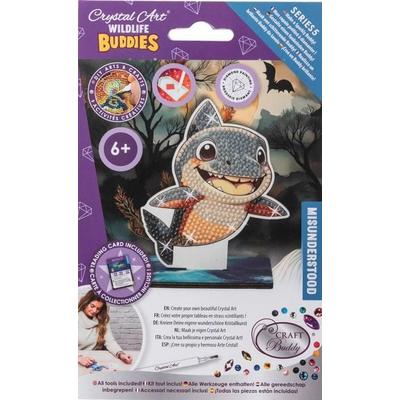 Craft Buddy CAFGR-31GEN053 - Crystal Art Wildlife Buddies, Misunderstood, Shark, Hai, Serie 5, Diamond Painting