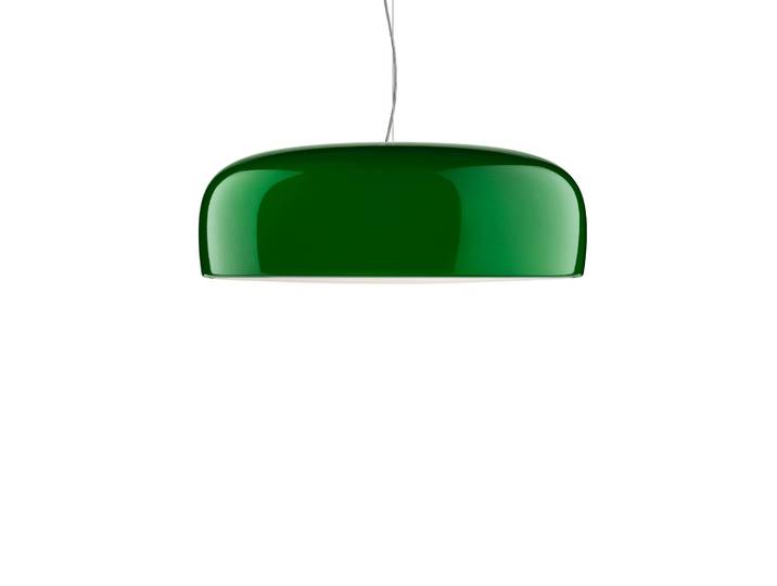 Design hanglamp SMITHFIELD S, dimbaar, groen, Woon-/ Eetkamer, Aluminium, Design, hanglamp