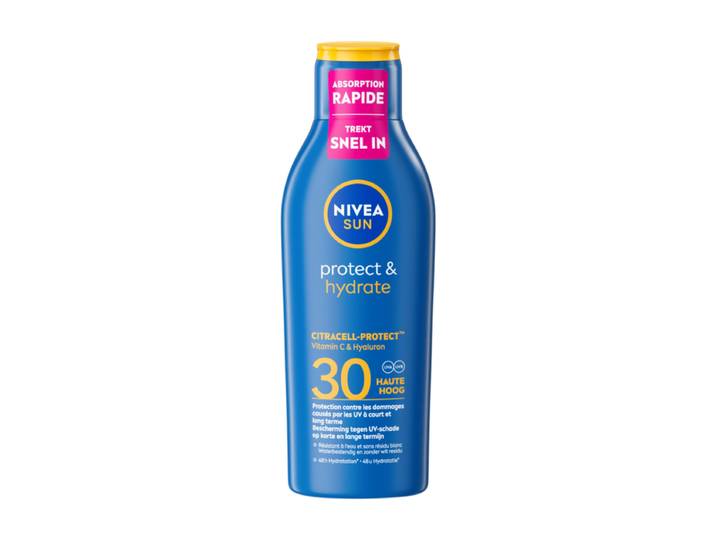 NIVEA SUN Zonnebrand Protect &amp; Hydrate Zonnemelk SPF 30 200 ml