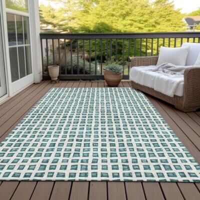 Addison Rugs Machine Washable Indoor/ Outdoor Chantille Squared Rug