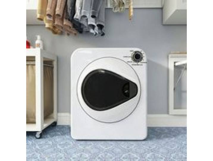 Sèche-linge Compact 4kg ROLIPO Chauffage PTC Céramique Tambour Inox 4 Programmes Désinfection Mural/Empilable SECHE-LINGE