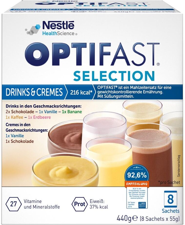 Optifast Selection Drinks & Cremes 8X55g