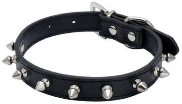Uplift Treasures Leather Spiked Pet Collar Necklace 2 20.08 0.98 In