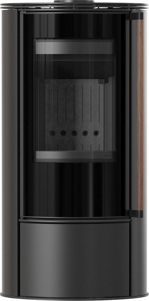 KRATKI ERIK Ø150 5,5 kW Schwarz Termotec Ofen Softclose Jatoba Griff