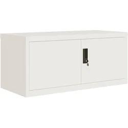 vidaXL Aktenschrank Weiß 90x40x40 cm Stahl