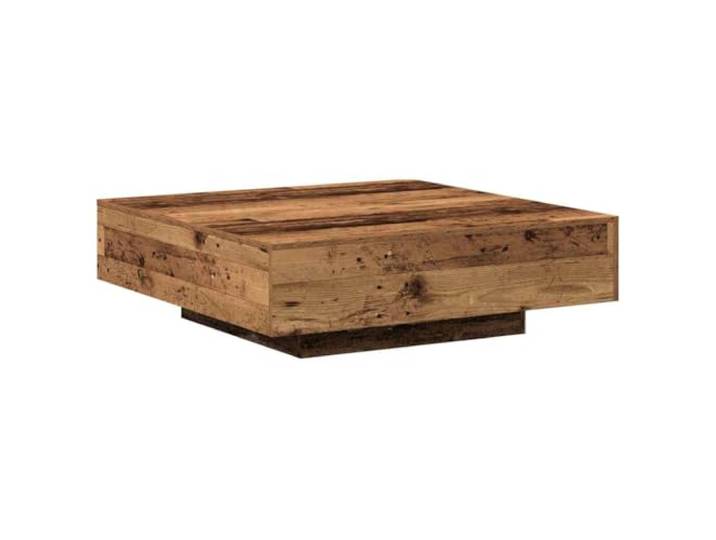 IBUQDDV Couchtisch Altholz 100 x 100 x 31 cm Holzwerkstoff Minimalistisches Design, glatte Oberfläche, stabile Konstruktion, einfache Montage, kompakte Form