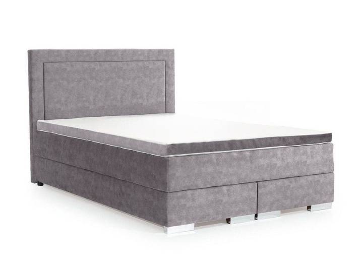 JVmoebel Boxspringbett Himmplisches Doppelbett mit grünen Bezug und Matratze (Bett), Made in Europa